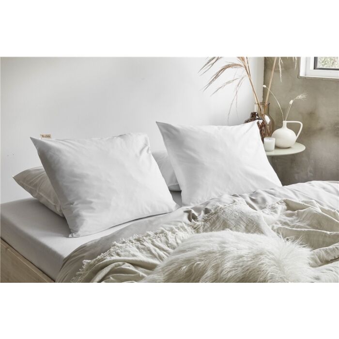 Crispy Cotton hoeslaken 140x200cm wit