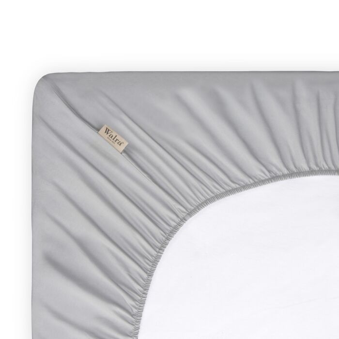 Crispy Cotton hoeslaken 140x200cm grijs