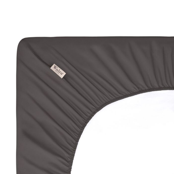 Crispy Cotton hoeslaken 180x200cm antraciet