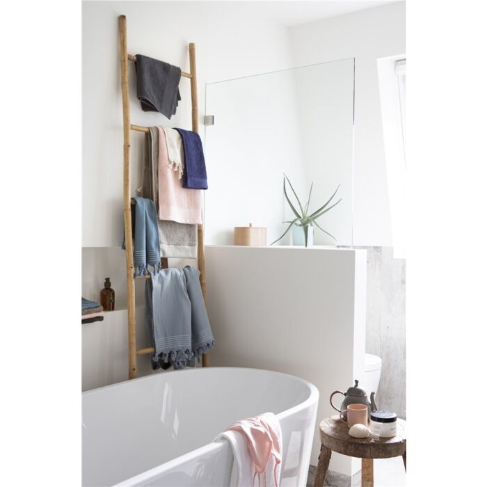 Soft Cotton Hamam gastendoek 30x50cm blauw (2 stuks)