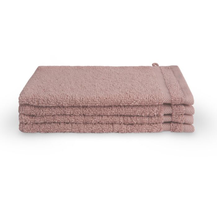 Bath Basics washand 16x21cm oudroze (4 stuks)