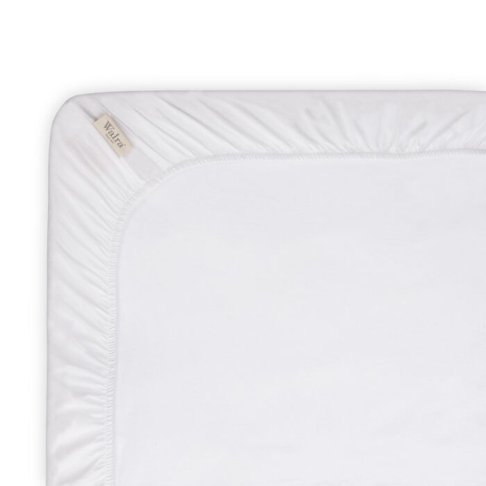 Crispy Cotton topper hoeslaken 80x200cm katoen wit