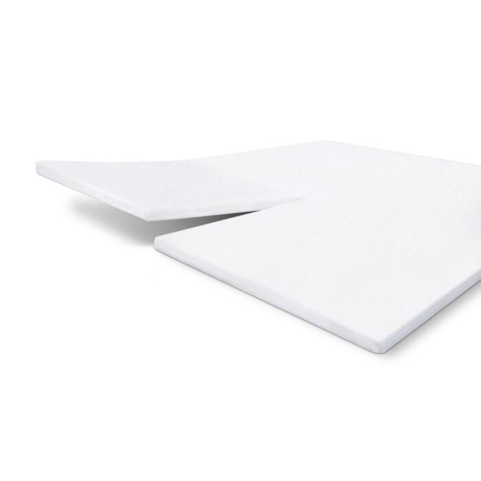 Cotton Cover enkele splittopper molton 160x200/210cm wit