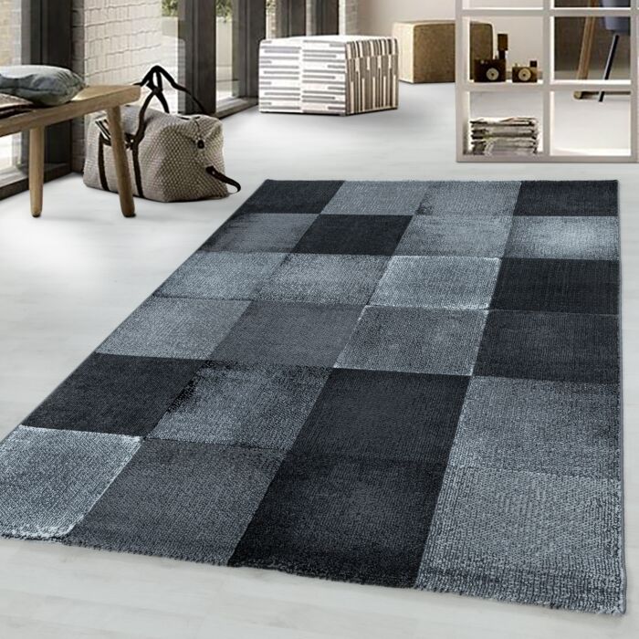 Costa Duva tapis poils ras coureur 80x250cm noir