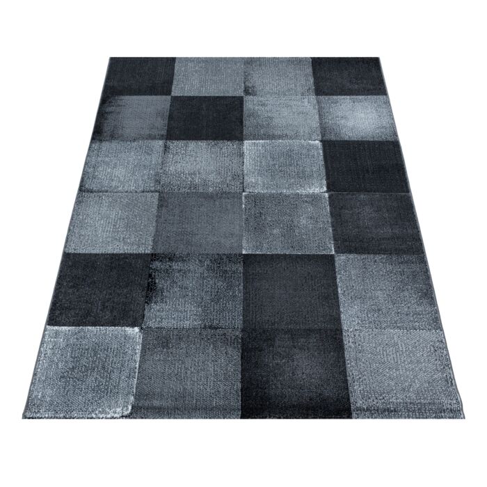 Costa Duva tapis poils ras coureur 80x250cm noir
