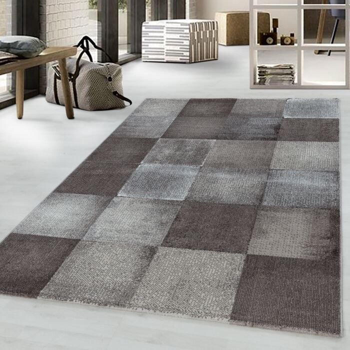 Costa Duva tapis poils ras coureur 80x250cm brun