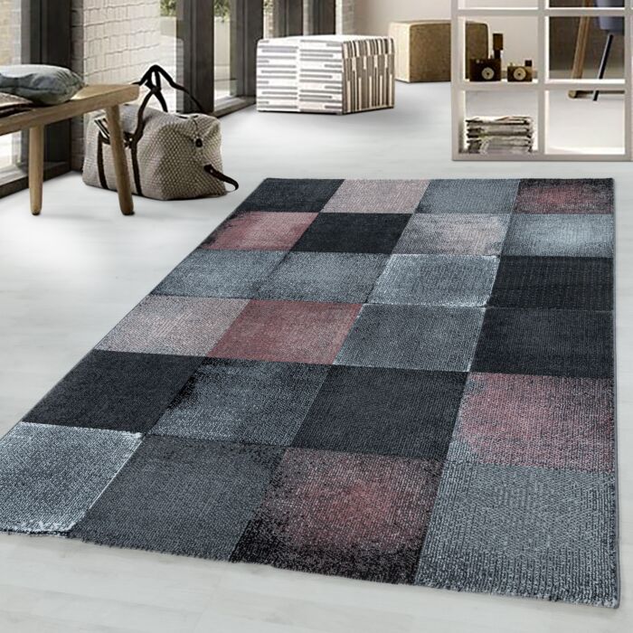 Costa Duva tapis poils ras coureur 80x250cm roses