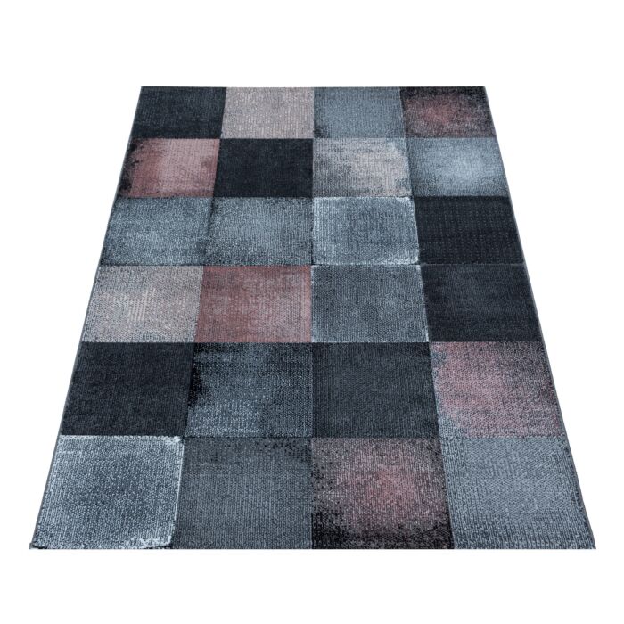Costa Duva tapis poils ras coureur 80x250cm roses
