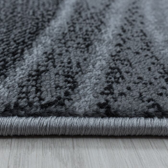 Costa Dalgy tapis poils ras rectangle 120x170cm noir