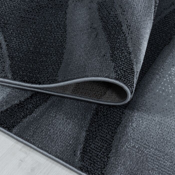 Costa Dalgy tapis poils ras rectangle 120x170cm noir