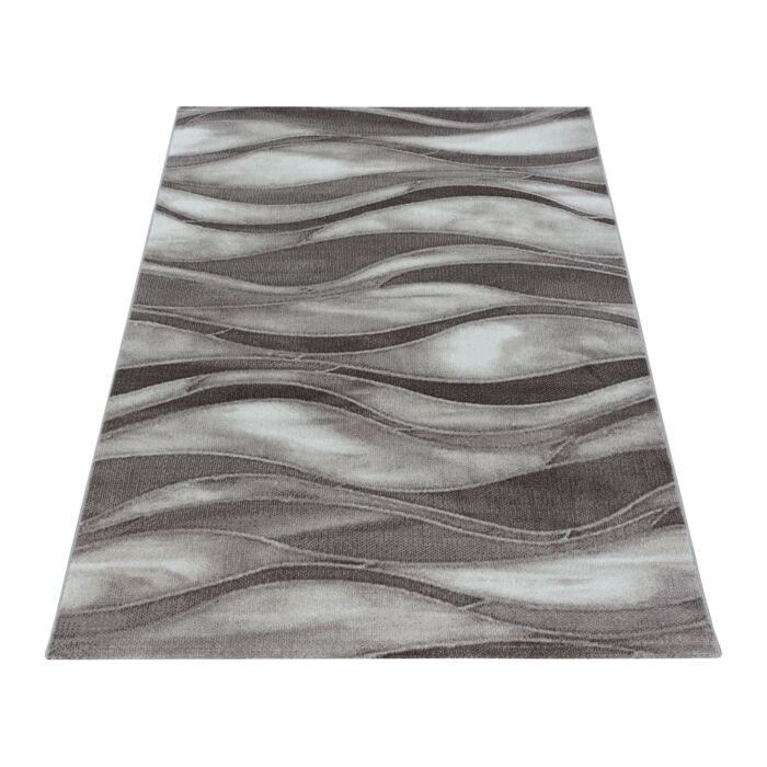 Costa Dalgy tapis poils ras rectangle 160x230cm brun