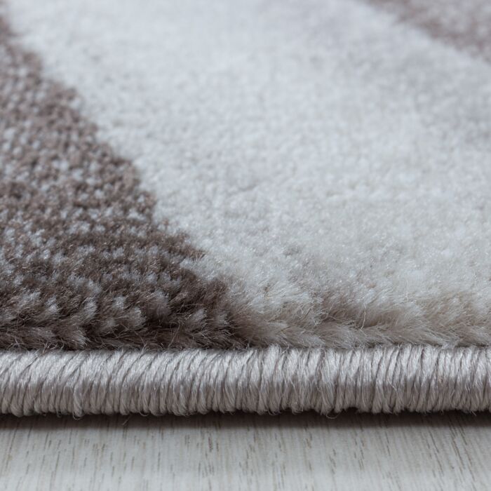 Costa Dalgy tapis poils ras rectangle 160x230cm brun