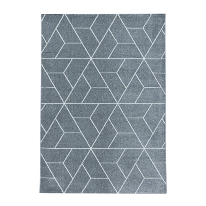 Efor Korz tapis poils ras rectangle 80x150cm gris