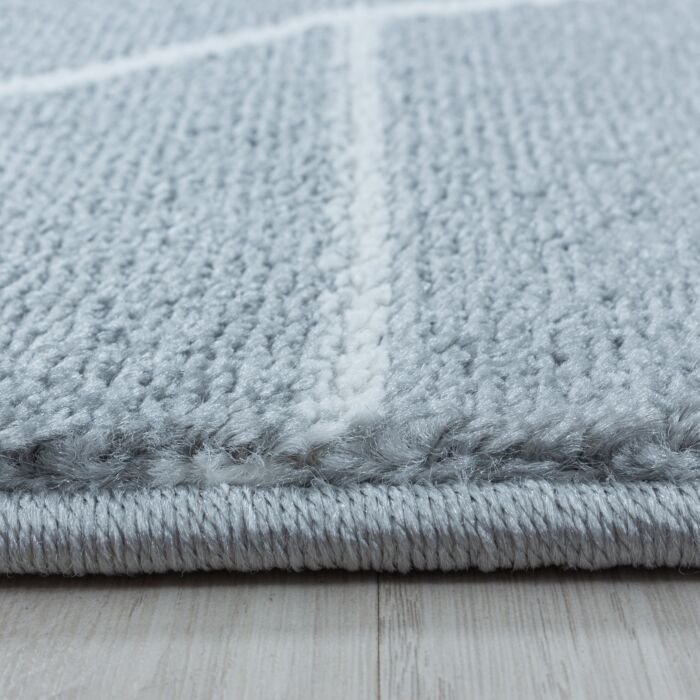 Efor Korz tapis poils ras rectangle 80x150cm gris