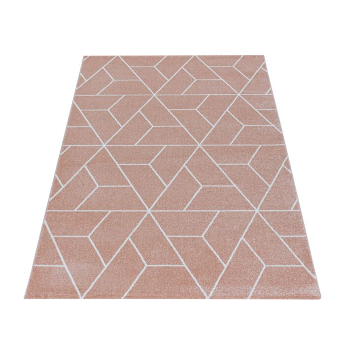 Efor Korz tapis poils ras rectangle 120x170cm rose