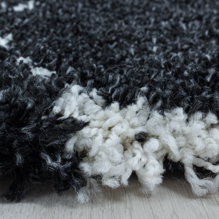 Salsa Shaggy tapis poils longs rectangle 240x340cm anthracite
