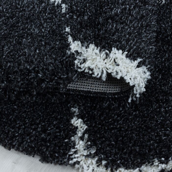 Salsa Shaggy tapis poils longs rectangle 240x340cm anthracite