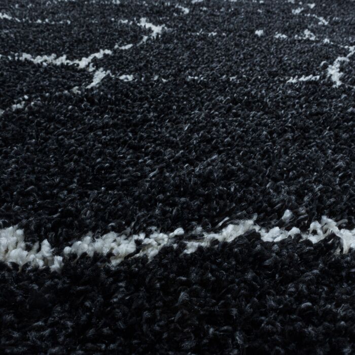 Salsa Shaggy tapis poils longs rectangle 240x340cm anthracite