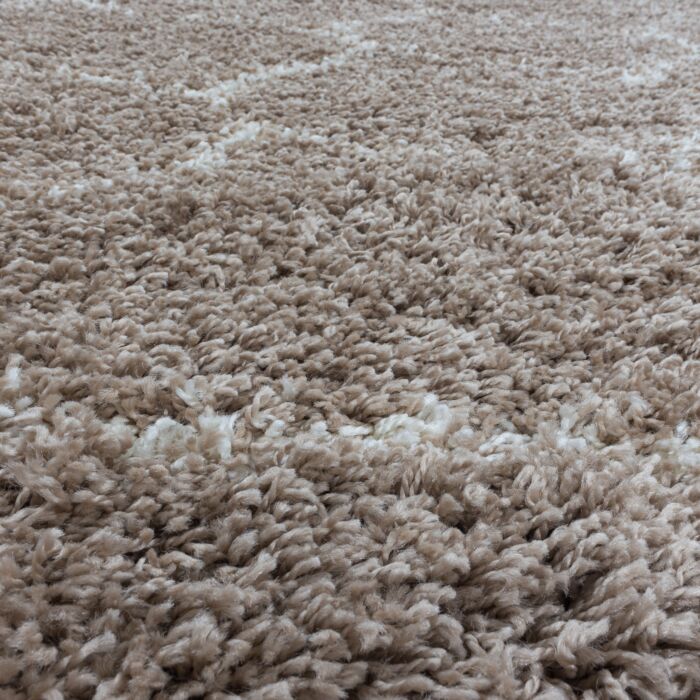 Salsa Shaggy tapis poils longs rond Ø 160cm beige