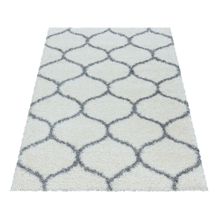 Salsa Shaggy tapis poils longs rectangle 120x170cm crème
