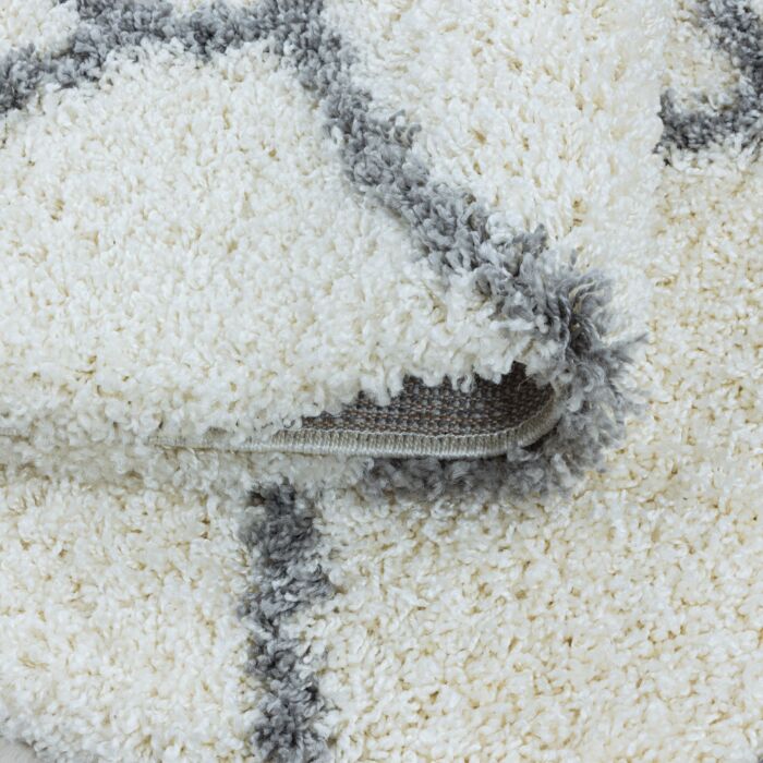 Salsa Shaggy tapis poils longs rectangle 120x170cm crème