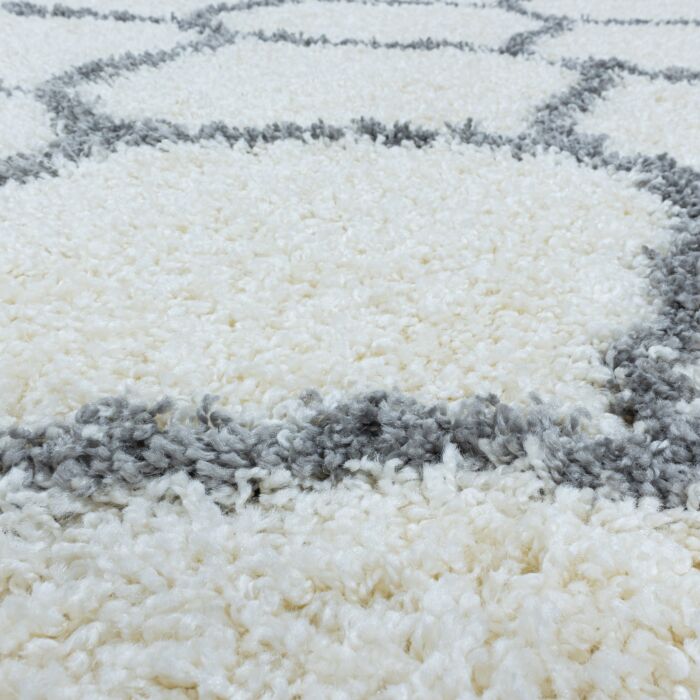 Salsa Shaggy tapis poils longs rectangle 120x170cm crème