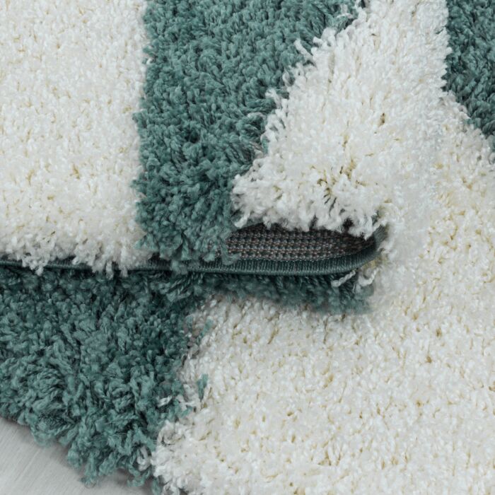 Tango Shaggy tapis poils longs rectangle 160x230cm bleu
