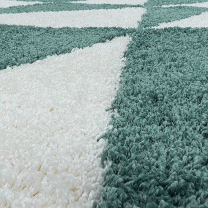 Tango Shaggy tapis poils longs rectangle 160x230cm bleu