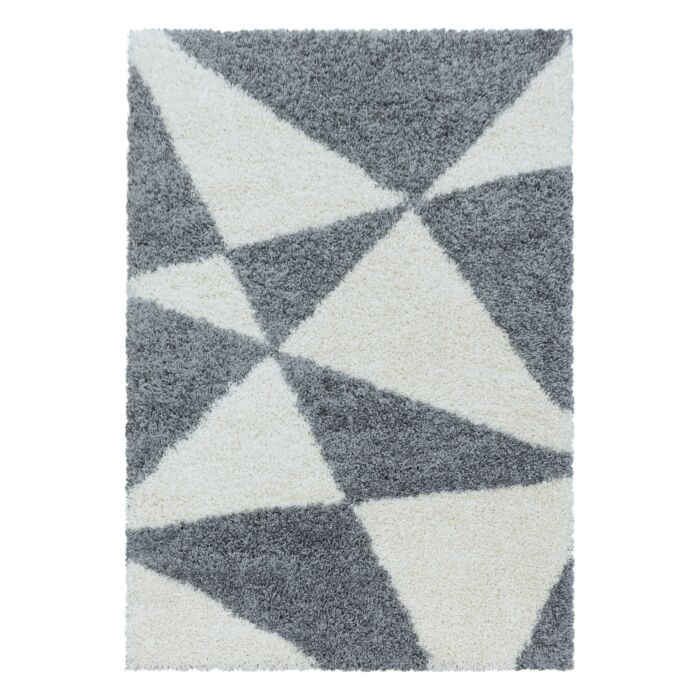 Tango Shaggy tapis poils longs coureur 80x250cm gris