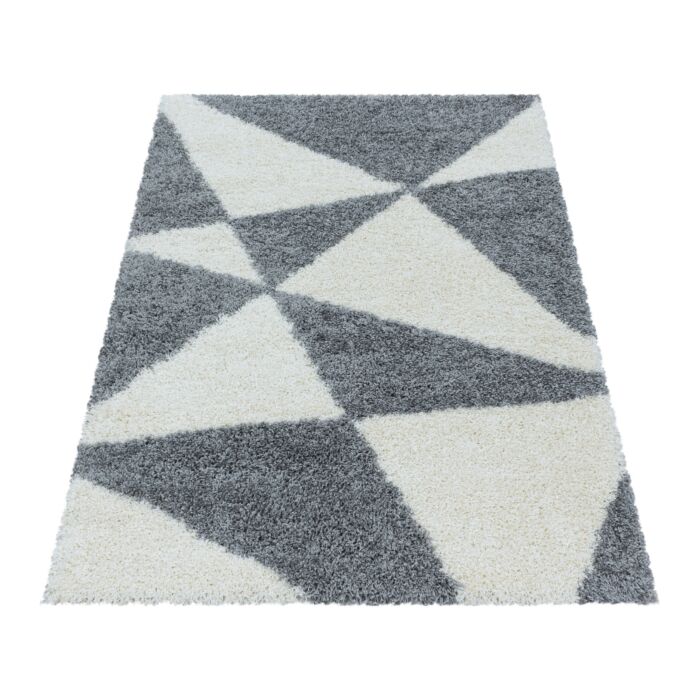 Tango Shaggy tapis poils longs coureur 80x250cm gris