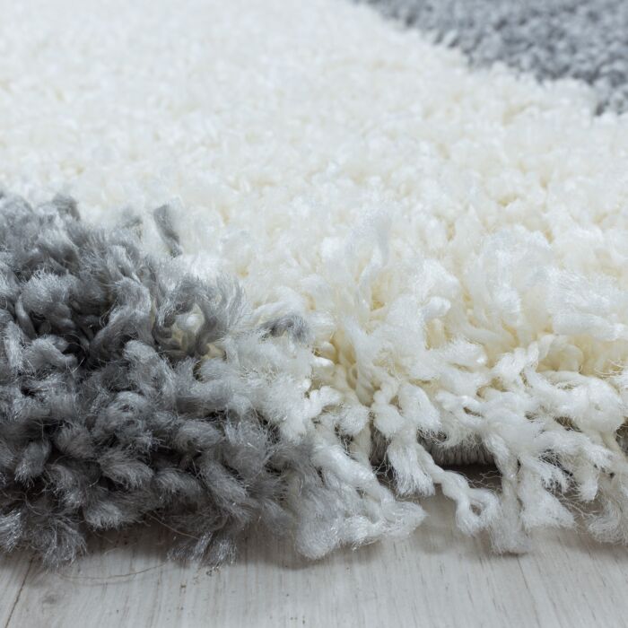 Tango Shaggy tapis poils longs coureur 80x250cm gris