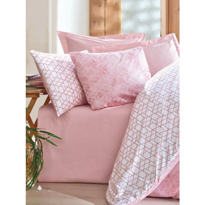 Minimal housse de couette 200x220cm coton renforcé best rose