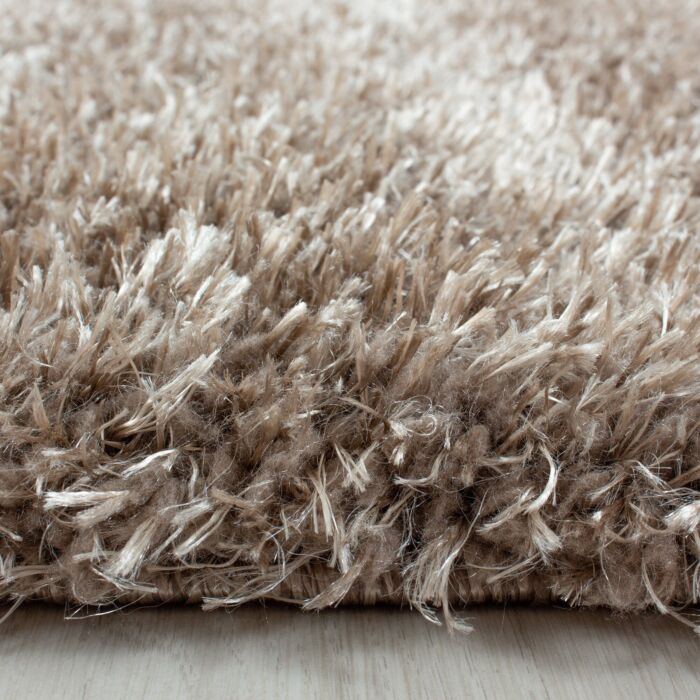 Brilliant Shaggy tapis poils longs rectangle 200x290cm taupe