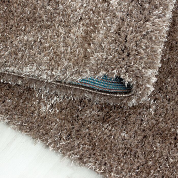 Brilliant Shaggy tapis poils longs rectangle 200x290cm taupe