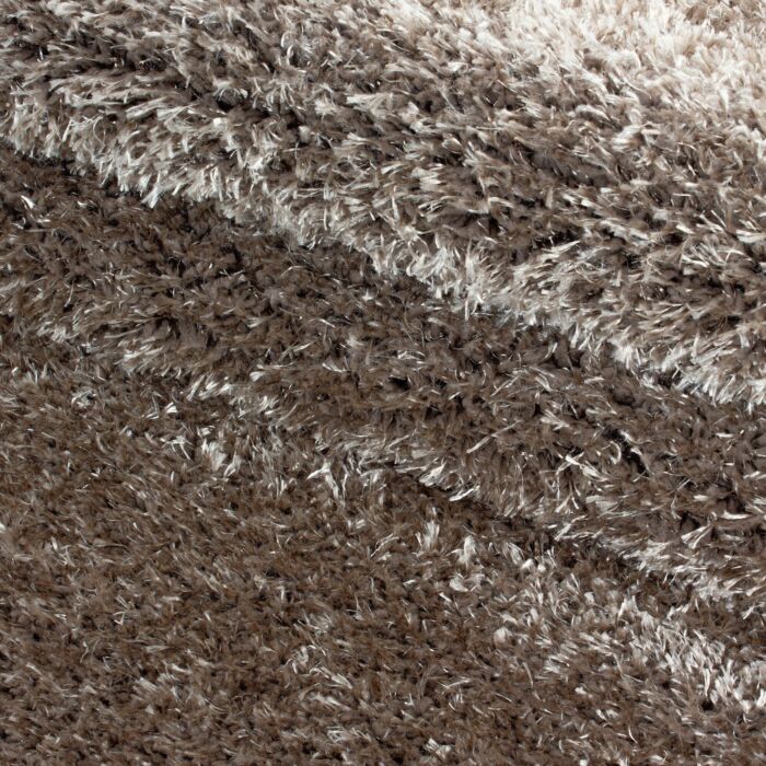 Brilliant Shaggy tapis poils longs rectangle 200x290cm taupe