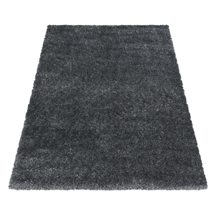 Brilliant Shaggy tapis poils longs rectangle 140x200cm gris