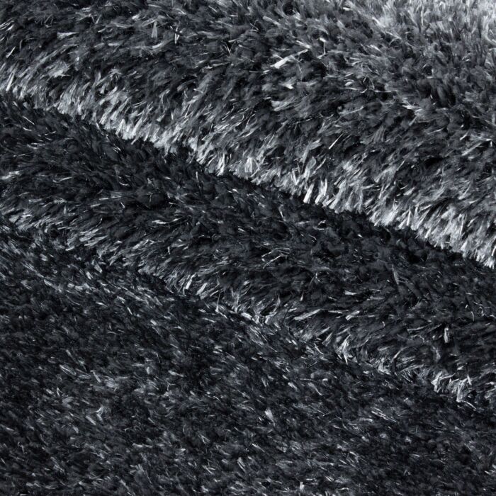 Brilliant Shaggy tapis poils longs rond Ø 120cm gris