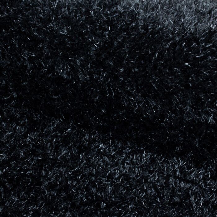 Brilliant Shaggy tapis poils longs rectangle 240x340cm noir