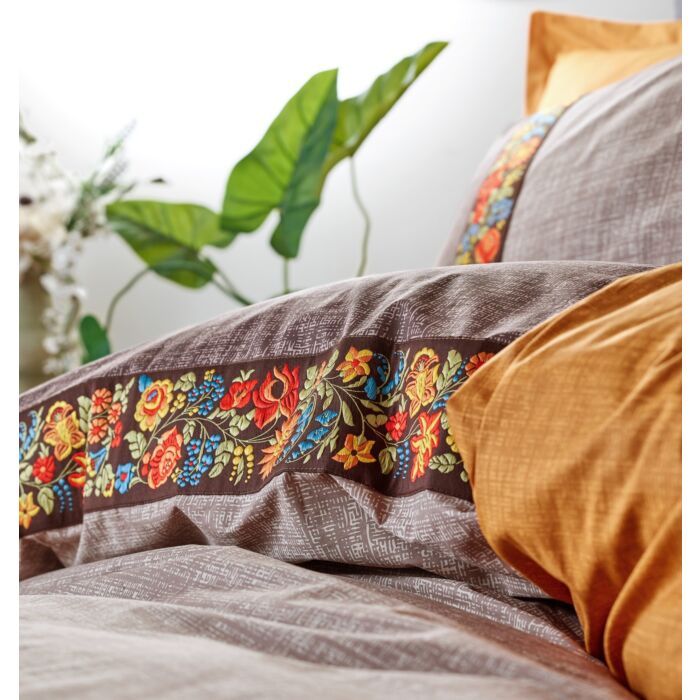 Folk Art housse de couette 200x220cm coton renforcé vison