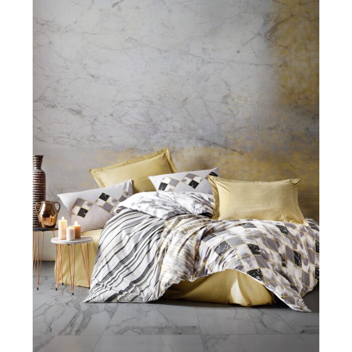 Mode Line housse de couette 200x220cm coton renforcé stone beige