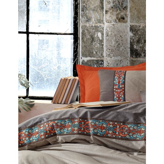 Folk Art housse de couette 200x220cm coton renforcé true cannelle