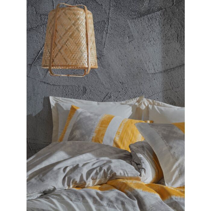 Mode Line housse de couette 200x220cm coton renforcé liny gris