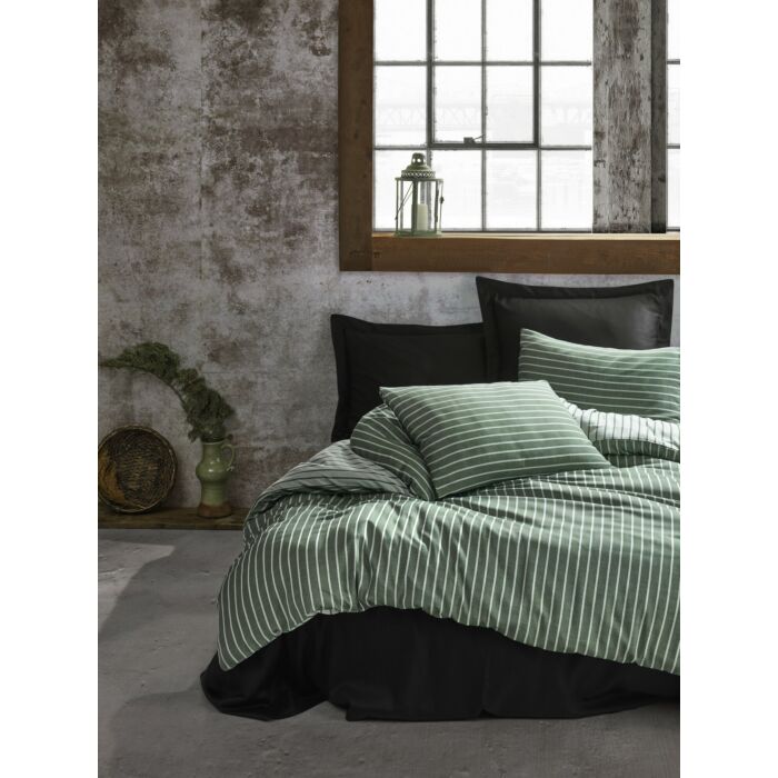 Bamboo housse de couette 200x220cm satin vert