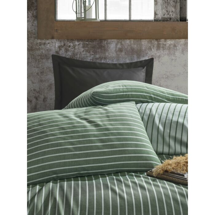Bamboo housse de couette 200x220cm satin vert