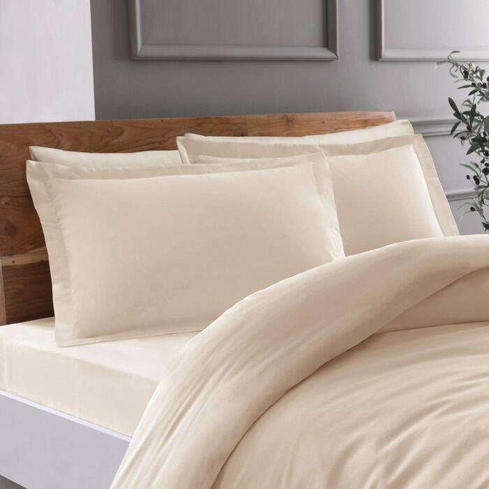 Basic renforcé housse de couette 200x220cm beige (sans taie d'oreiller)