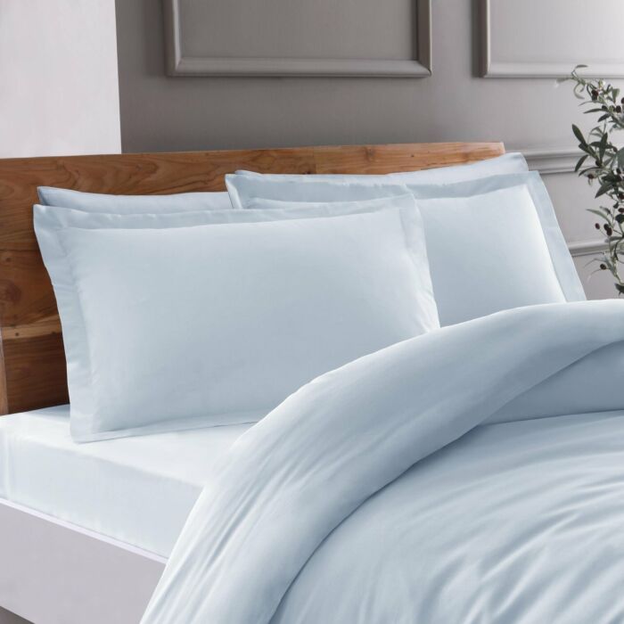 Basic renforcé housse de couette 200x220cm bleu (sans taie d'oreiller)
