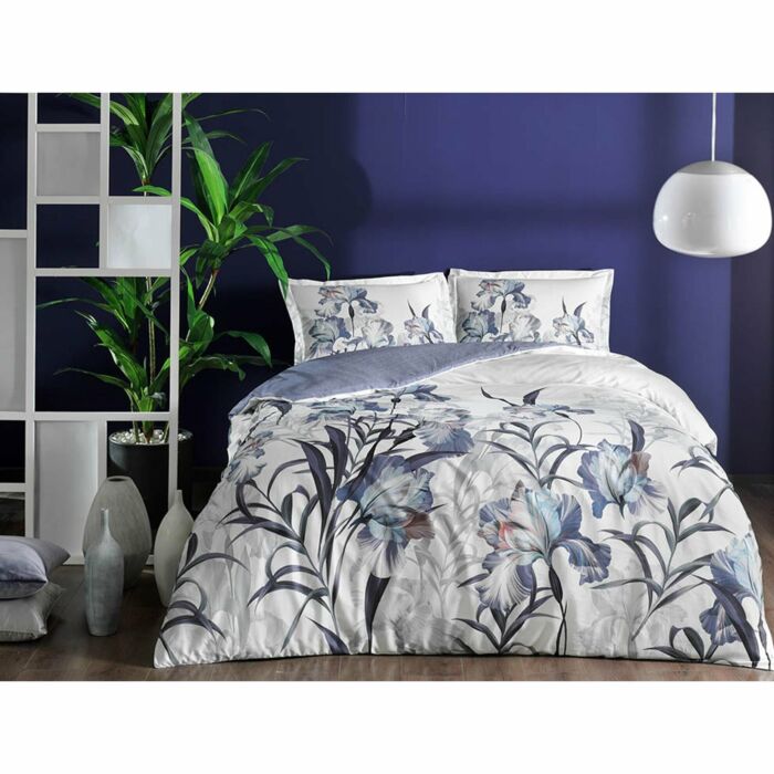 Sarina saten housse de couette 200x220cm purpur