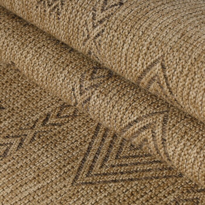 Dhaka Baita tapis extérieur/intérieur rectangle 140x200cm jute noir