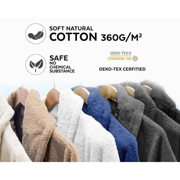 Soft Terry badjas L/XL crème