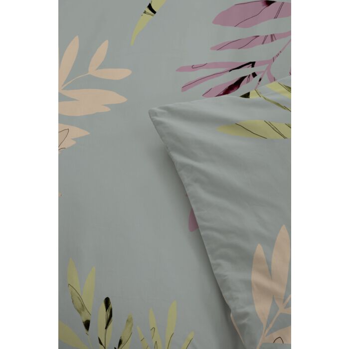 Be Leaves dekbedovertrek 240x220cm grijs